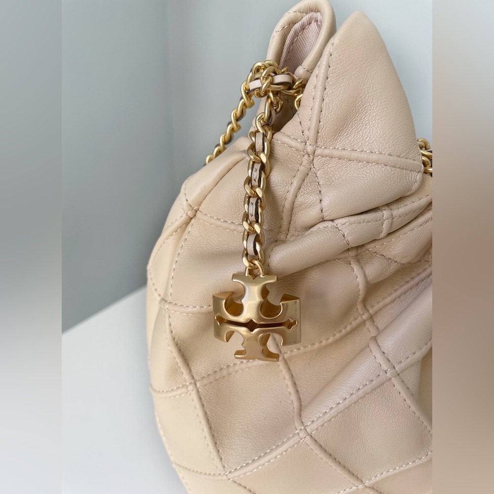Tory Burch Mini Fleming Soft Hobo Bag | New - Picture 9 of 16